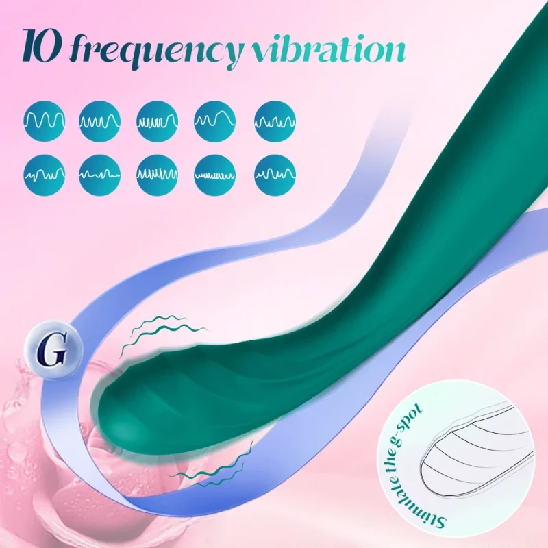 ⁦G-Spot Vibrator Penetration Vagina Stimulator Clitoris Massager Vibration Sex Machine Dildo Vibrator Women Masturbation Sex Toys⁩ - الصورة ⁦2⁩