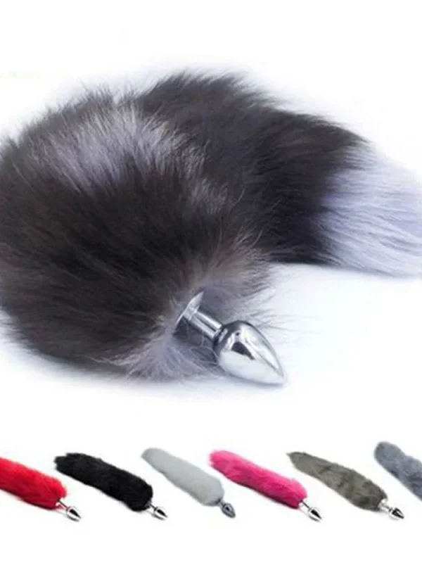 Fox Tail Anal Plug Sexy Anal Toy For Women Adult Sex Product Men Butt Plugs Stainles Steel Anal Plug Cosplay Sex Toys For Couple