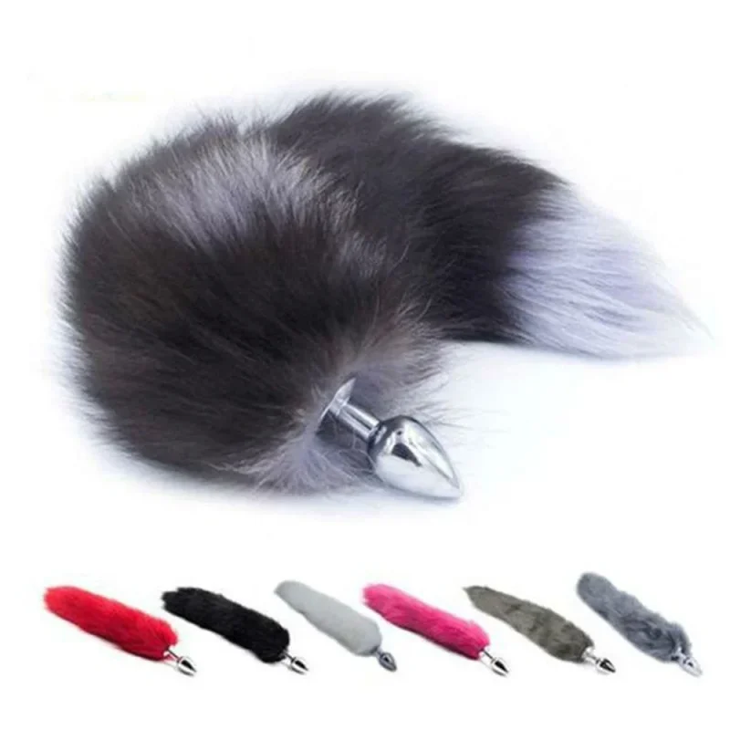 Fox Tail Anal Plug Sexy Anal Toy For Women Adult Sex Product Men Butt Plugs Stainles Steel Anal Plug Cosplay Sex Toys For Couple