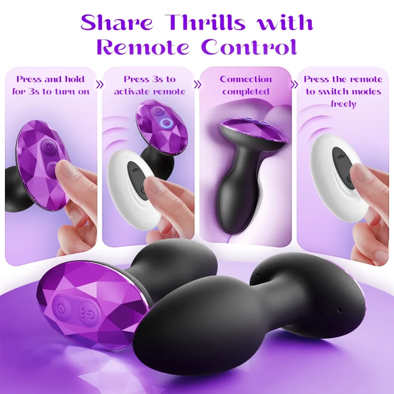 360 Wiggle Prostate Massager Anal Vibrator Male Anal Plug Sex Toys For Men Wireless Remote Ass Butt Plug Adult Sex Toys Buttplug - Image 4