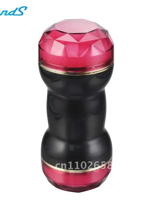 Diamond Aircraft Cup Double Head Male Female Anal Vaginal Conversion Adult Masturbator TPE Sex Toy Burgundy Sea Blue Champagne